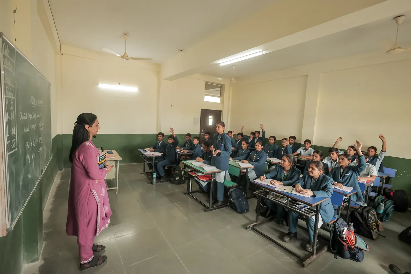 Students in classroom